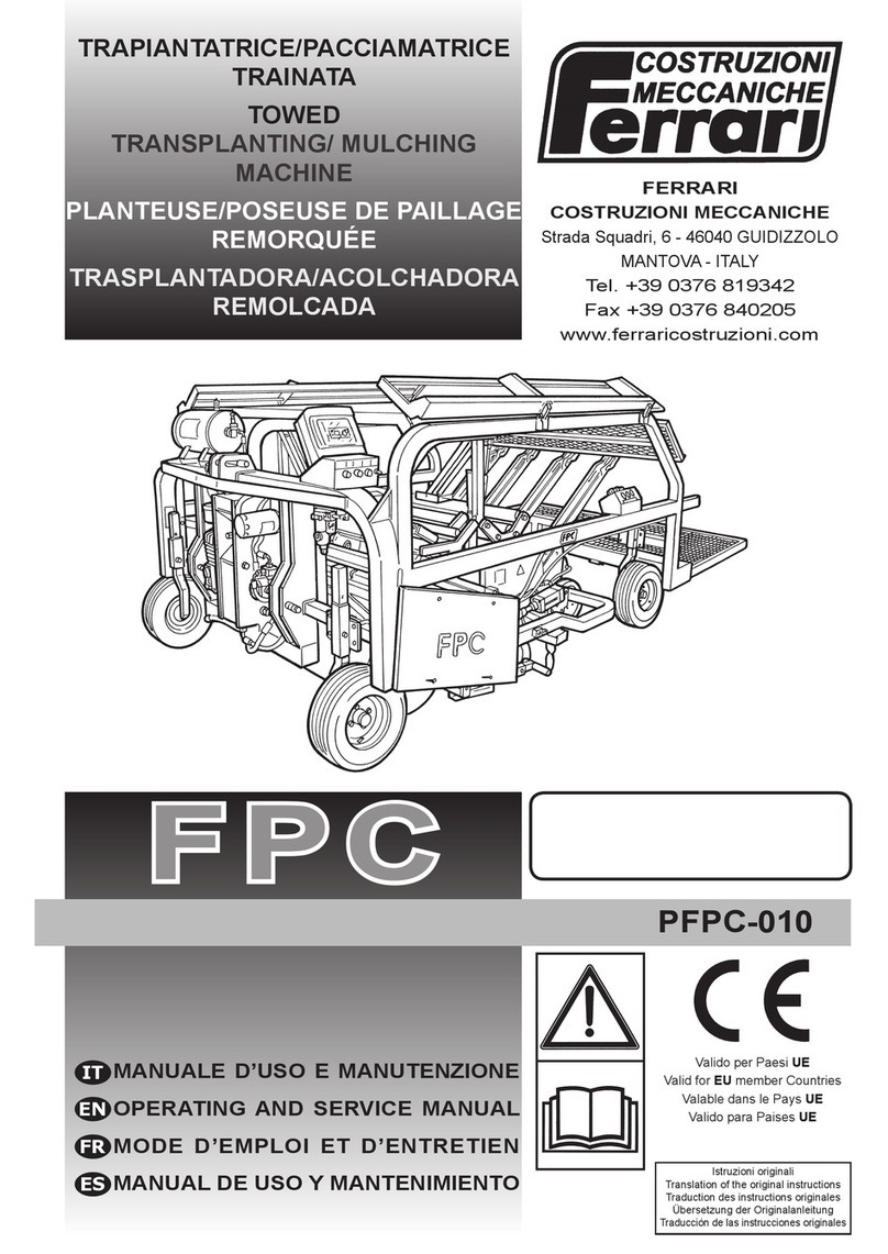 Ferrari Costruzioni Meccaniche FPC Service manual