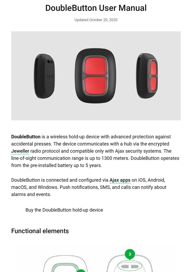 AJAX DoubleButton User manual AJAX DoubleButton User manual