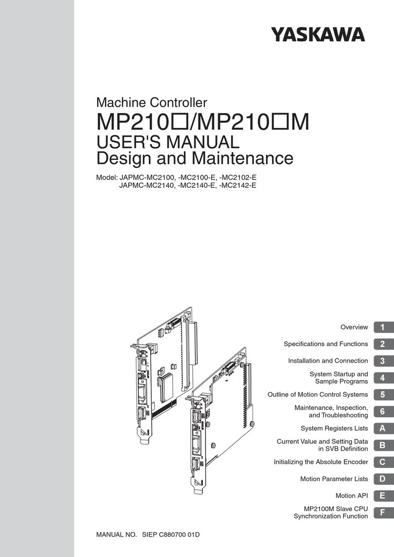 YASKAWA MP210 Series User manual