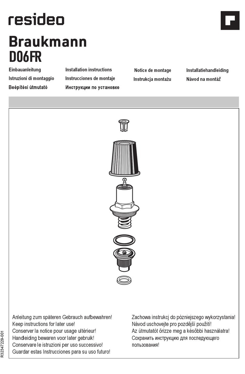 resideo Braukmann D06F3 installation instructions
