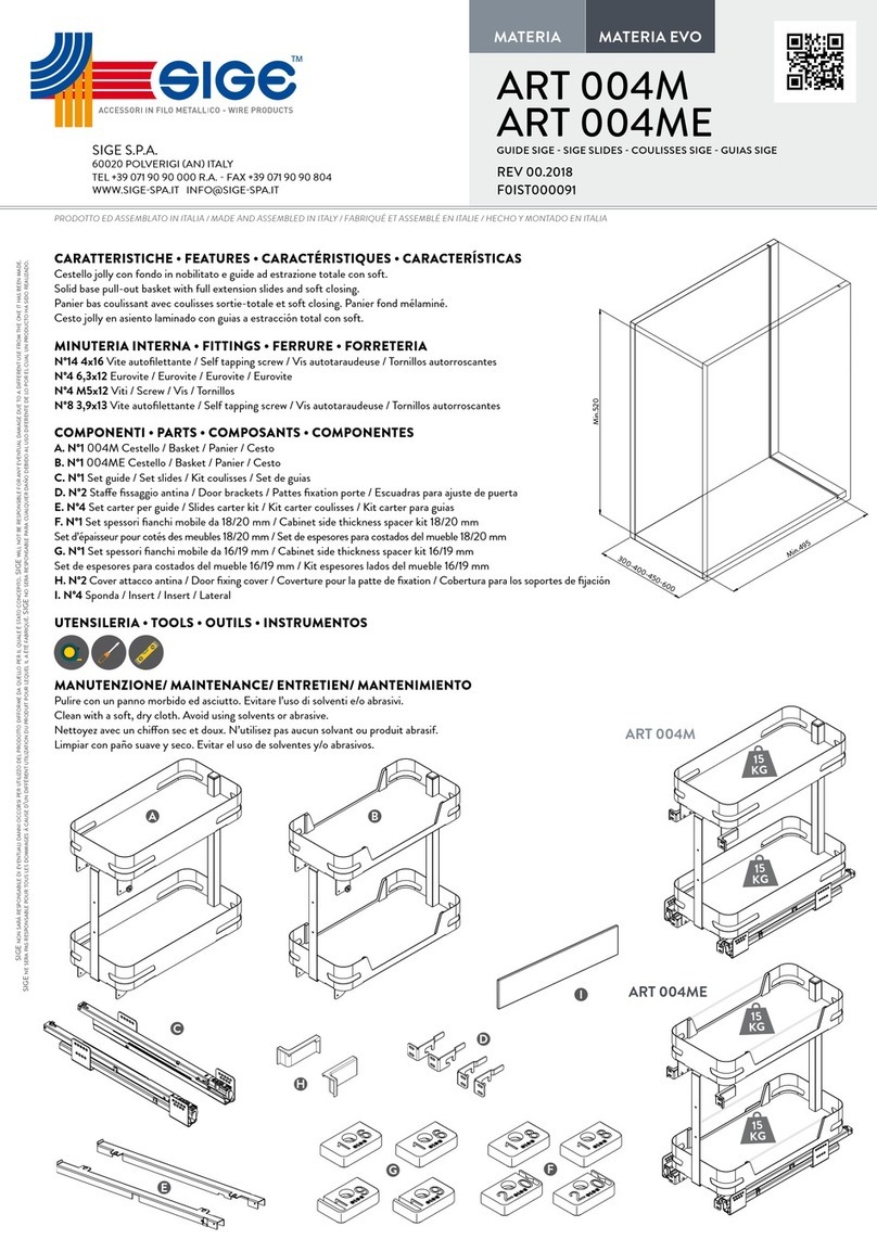 SIGE ART 004M User manual SIGE ART 004M User manual