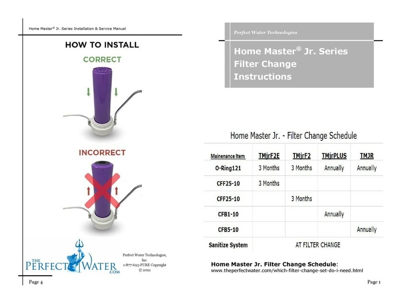 Perfect Water Technologies Home Master Jr. Series instructions Perfect Water Technologies Home Master Jr. Series instructions