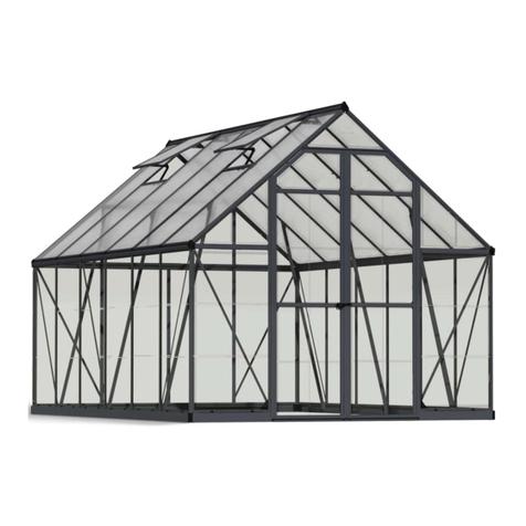 Palram Balance 8'x12' Hybrid Glazing Assembly instructions