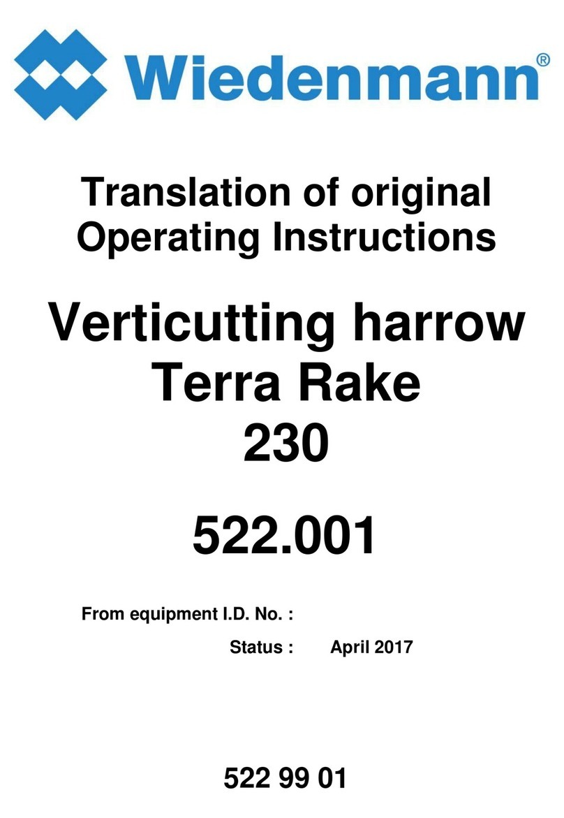 Wiedenmann Terra Rake 230 Translation of original operating instructions