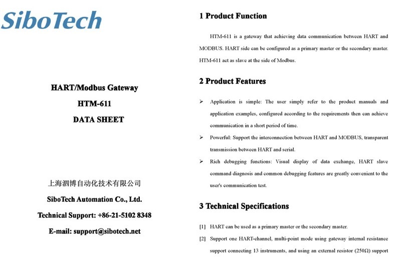 SiboTech HTM-611 manual