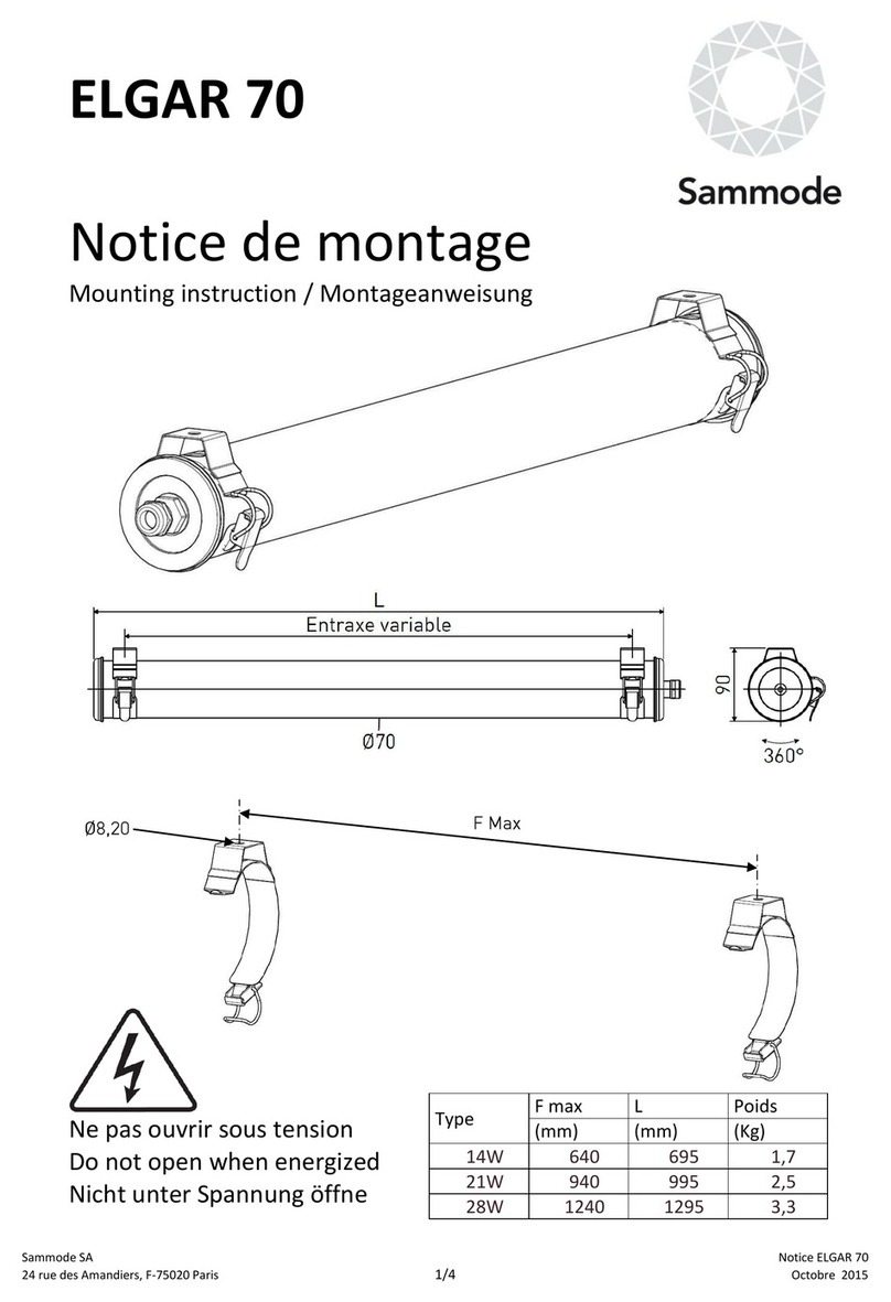 Sammode ELGAR 70 Mounting instruction
