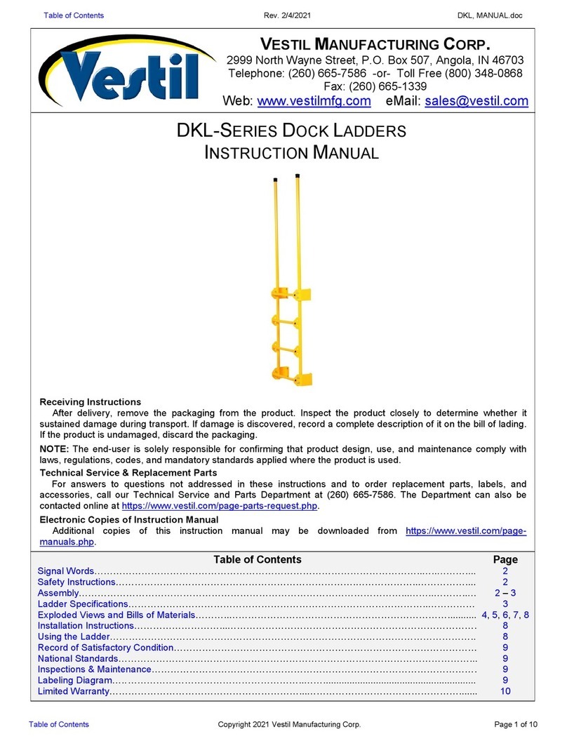 Vestil DKL Series User manual