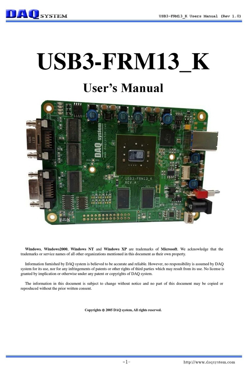 DAQ SB3-FRM13 K Series user manual