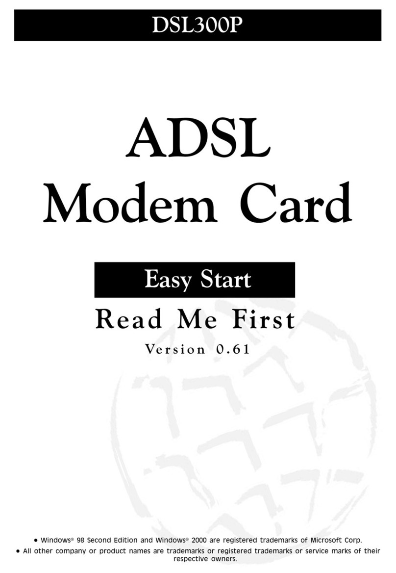 Aztech DSL 300P Product information sheet