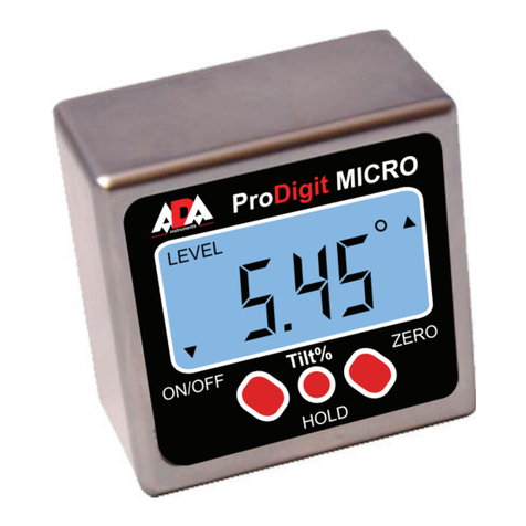 ADA INSTRUMENTS ProDigit MICRO operating manual
