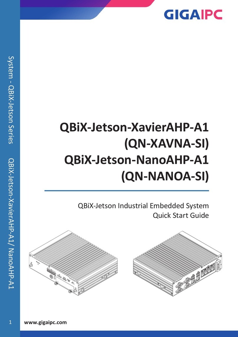 GIGAIPC QBiX-Jetson-XavierAHP-A1 User manual