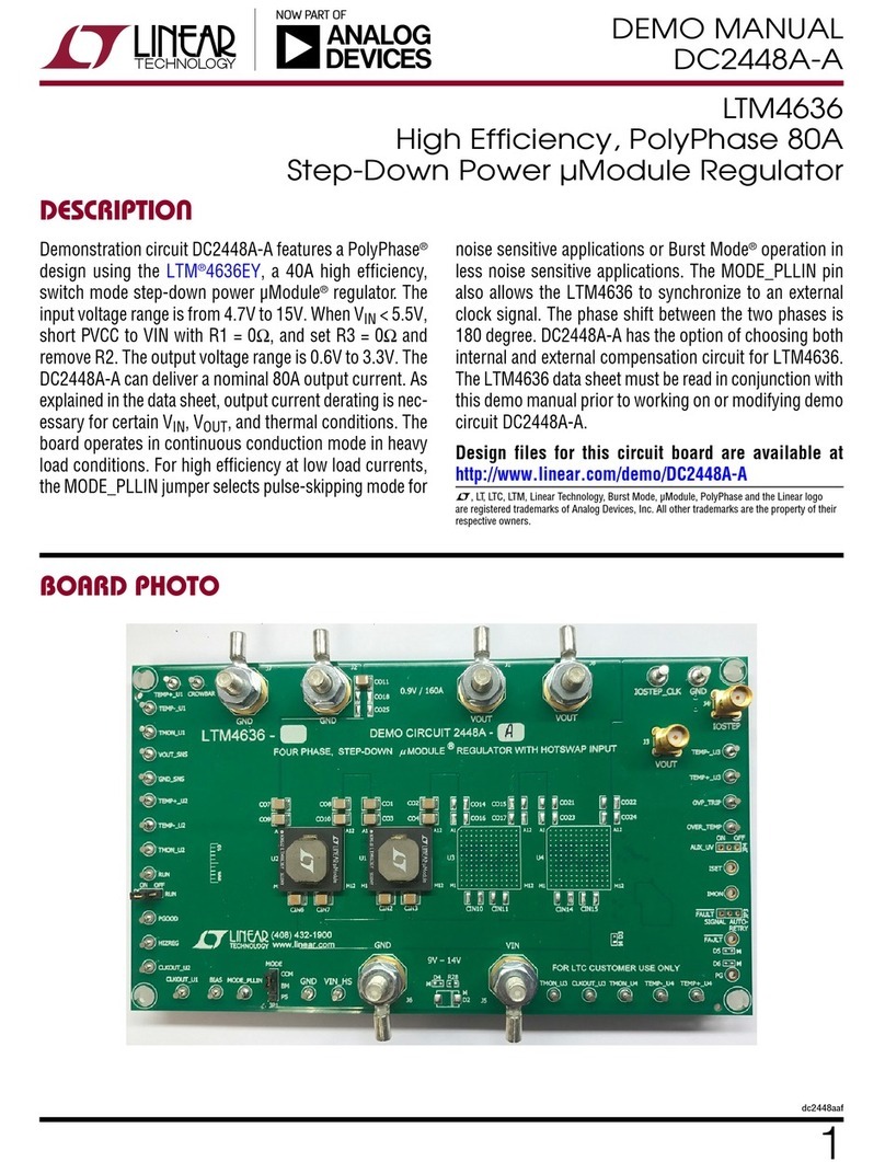 Linear ANALOG DEVICES DC2448A-A Quick setup guide Linear ANALOG DEVICES DC2448A-A Quick setup guide