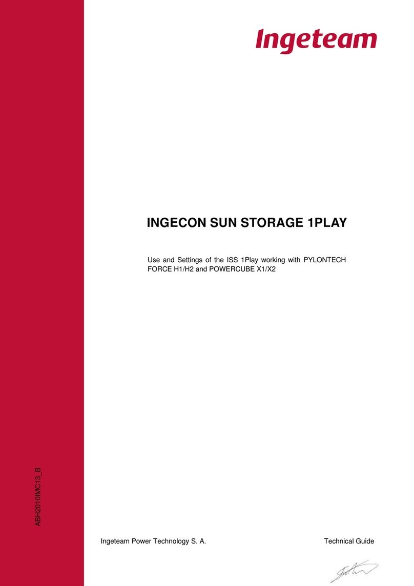 Ingeteam INGECON SUN STORAGE 1Play quick start guide