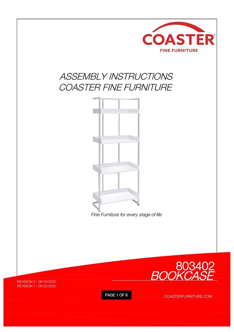 Coaster 803402 User manual Coaster 803402 User manual