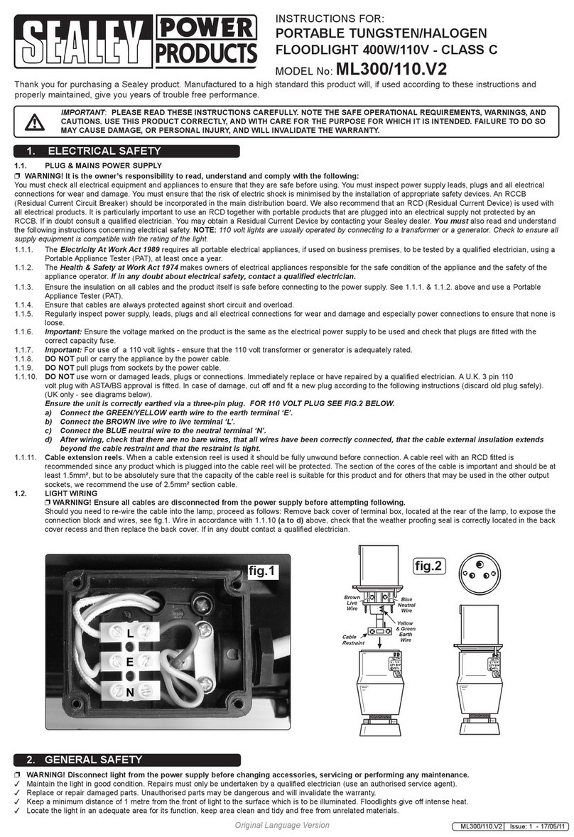 Sealey ML300/110.V2 instructions