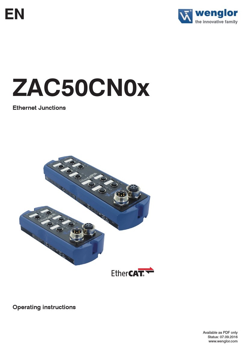 Wenglor EtherCAT ZAC50CN0 Series User manual