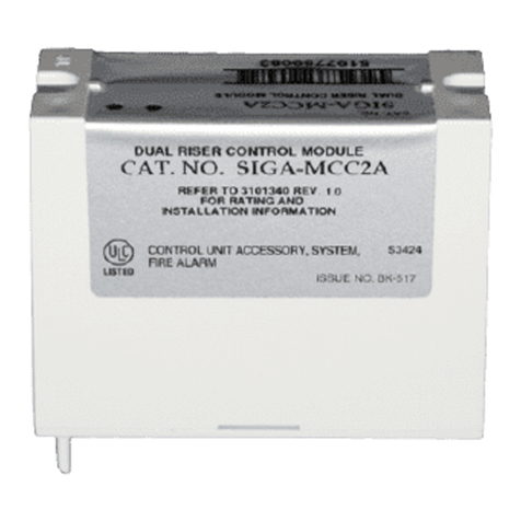 Edwards SIGA-CC2A User manual