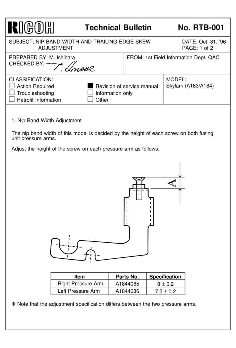 Ricoh A183 Service manual