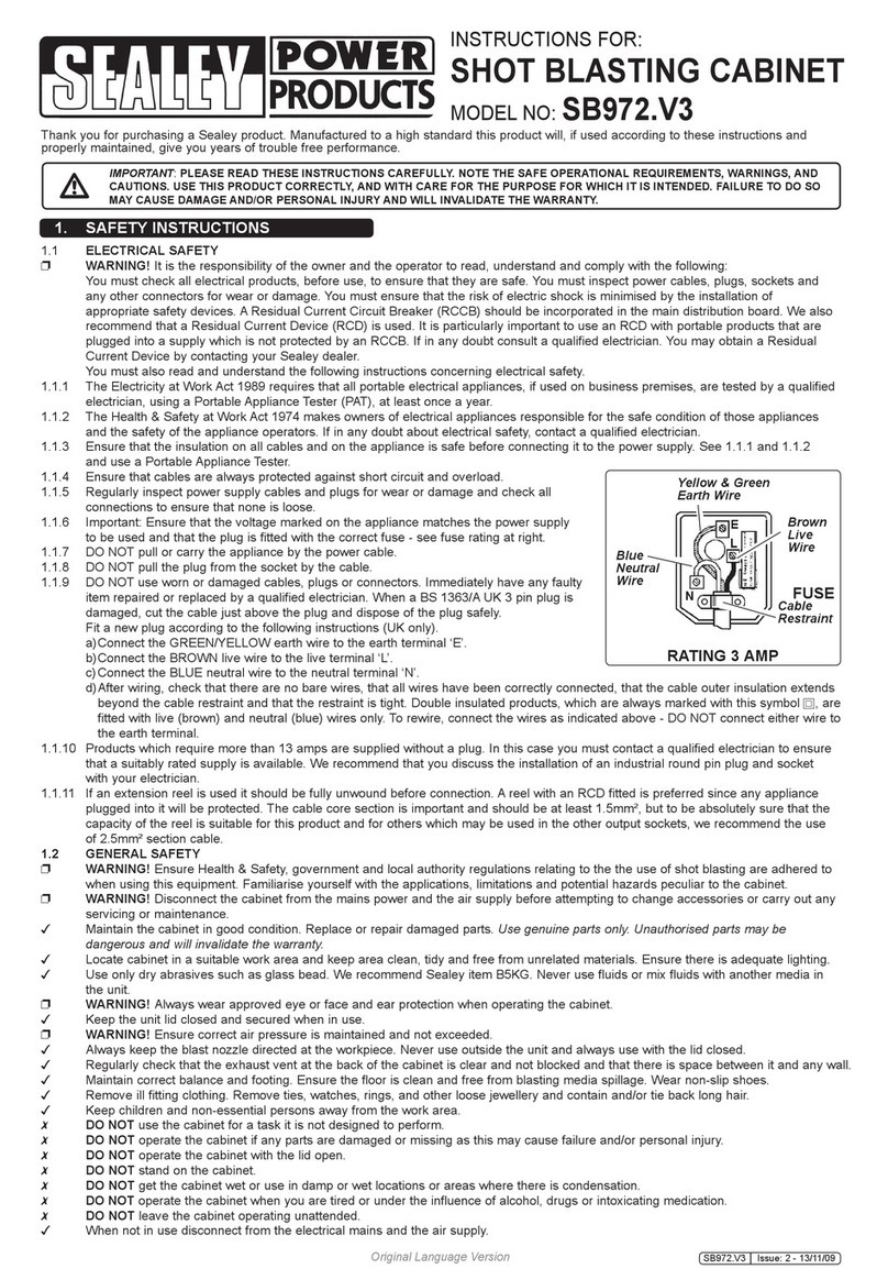 Sealey SB972.V3 User manual