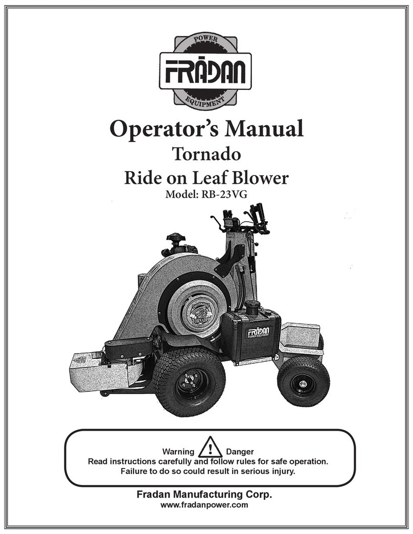 FRADAN RB-23VG Operator's manual