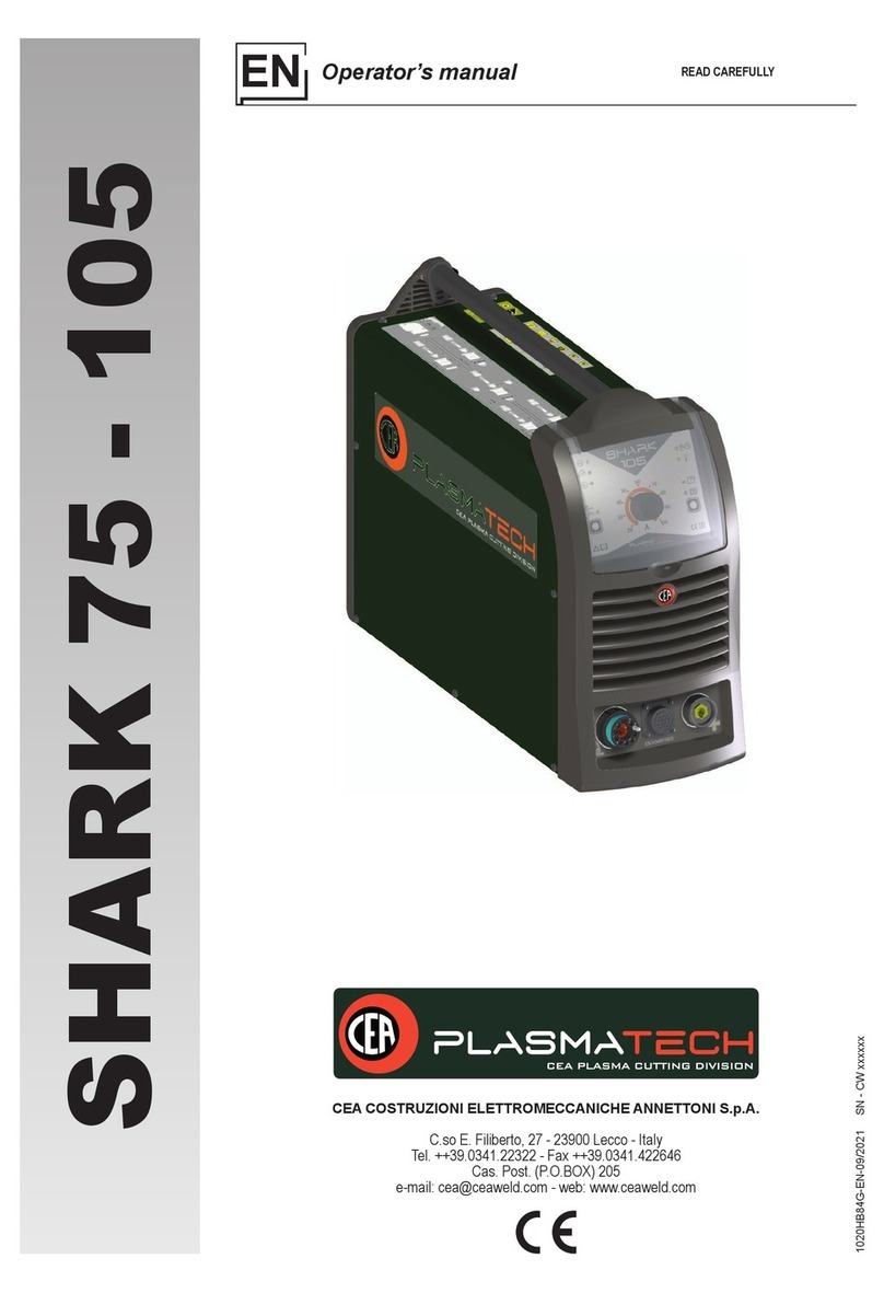 PLASMATECH SHARK 75 Operator's manual