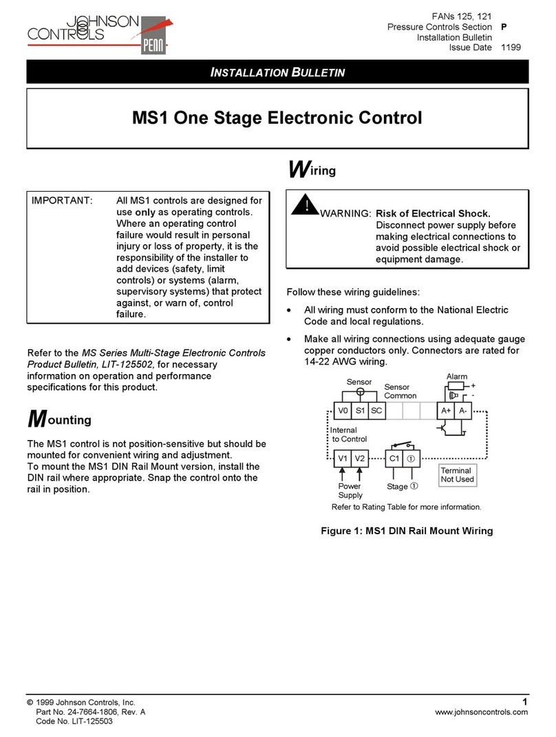 Johnson Controls MS1 Manual