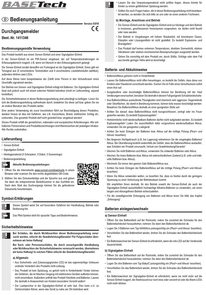 BASETech RL-600 operating instructions
