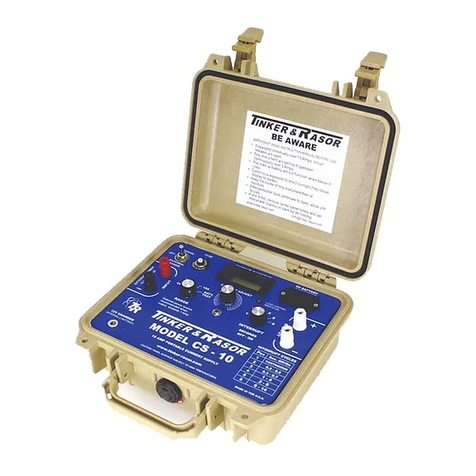Tinker & Rasor CS-10 Instruction sheet