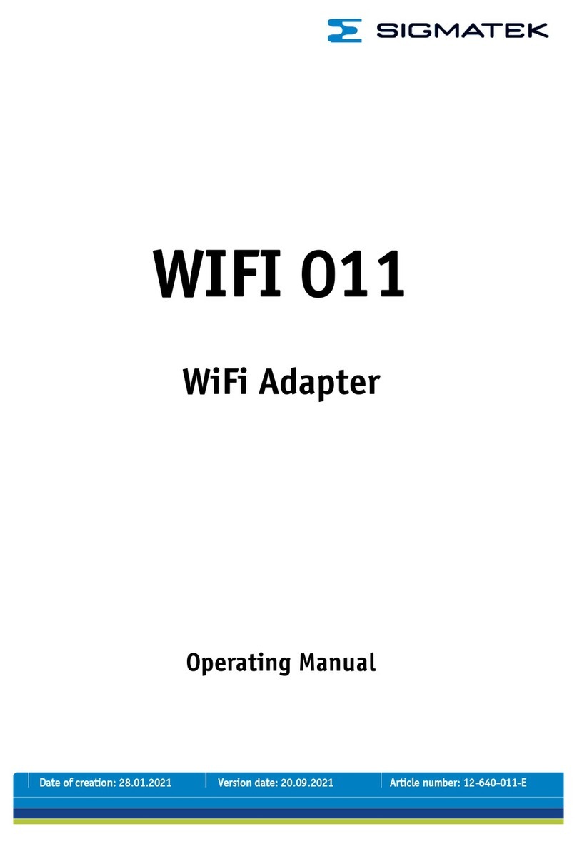 SIGMA TEK WIFI 011 User manual