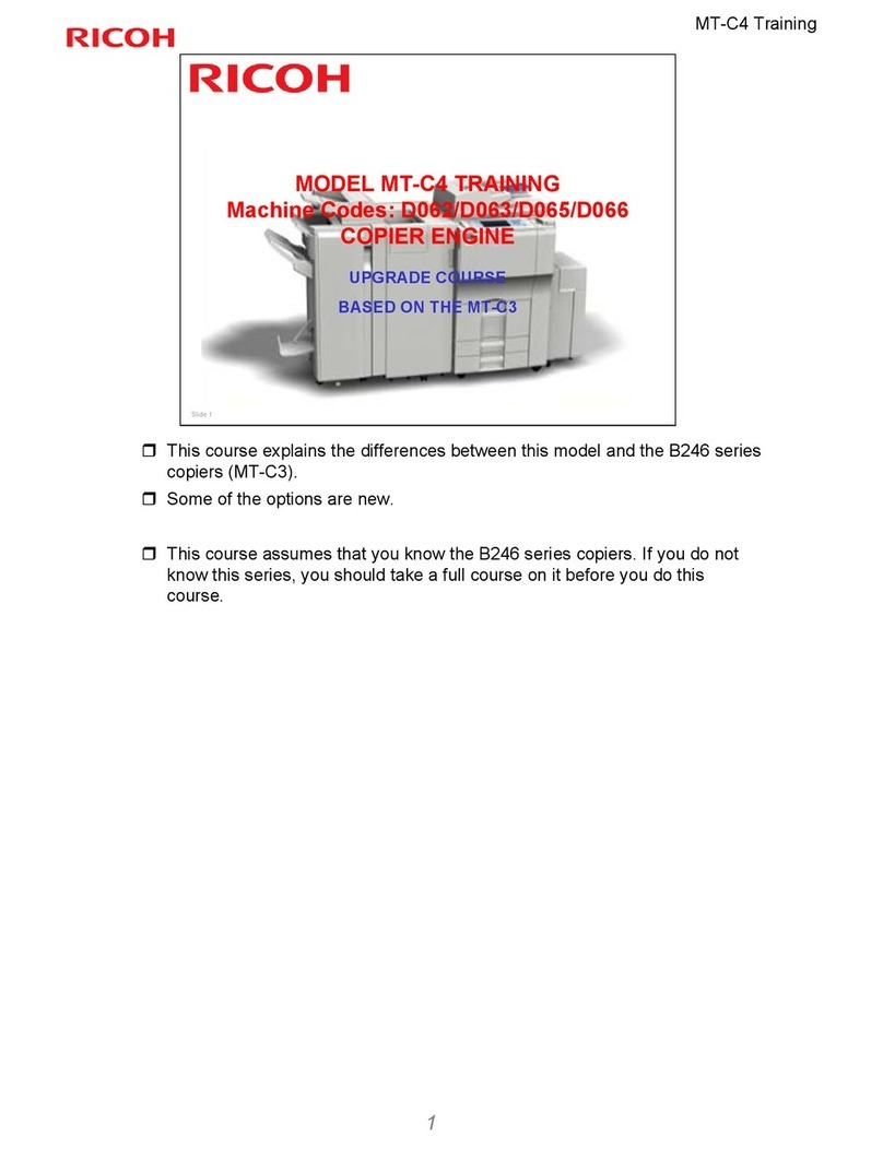 Ricoh MT-C4 manual