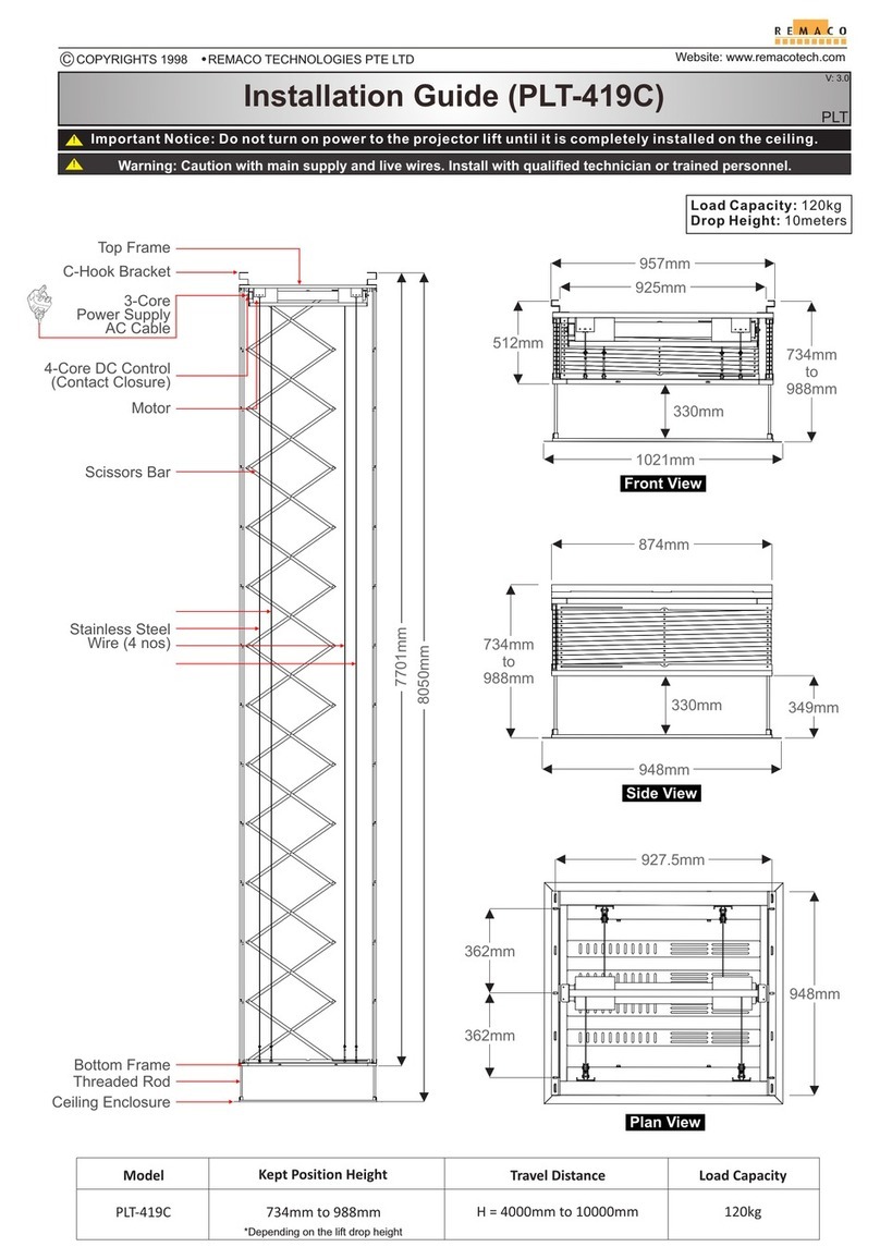 Remaco PLT-419C installation guide