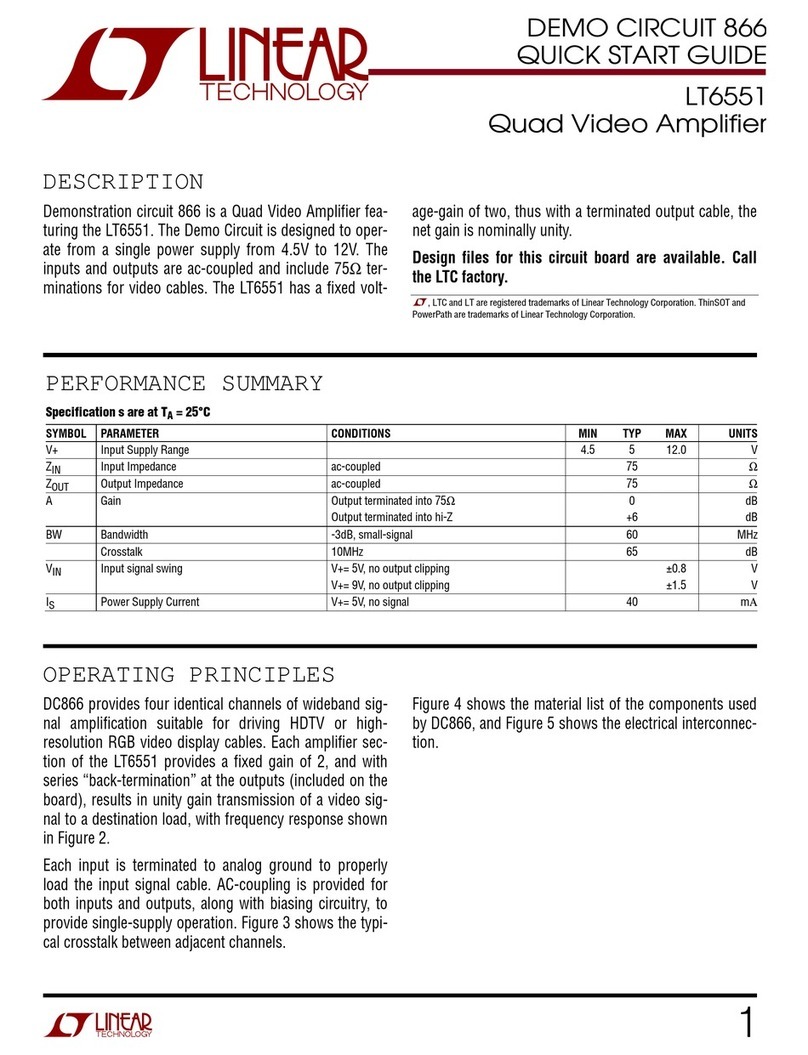 Linear Technology DC866 User manual Linear Technology DC866 User manual