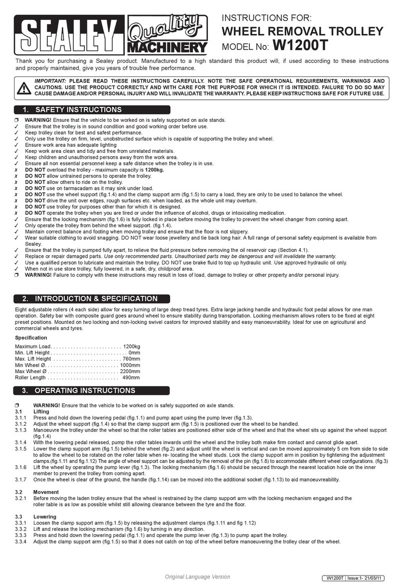Sealey W1200T User manual