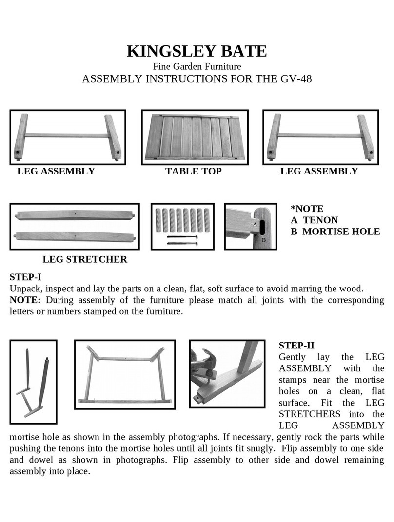 kingsley-bate GV-48 Assembly instructions