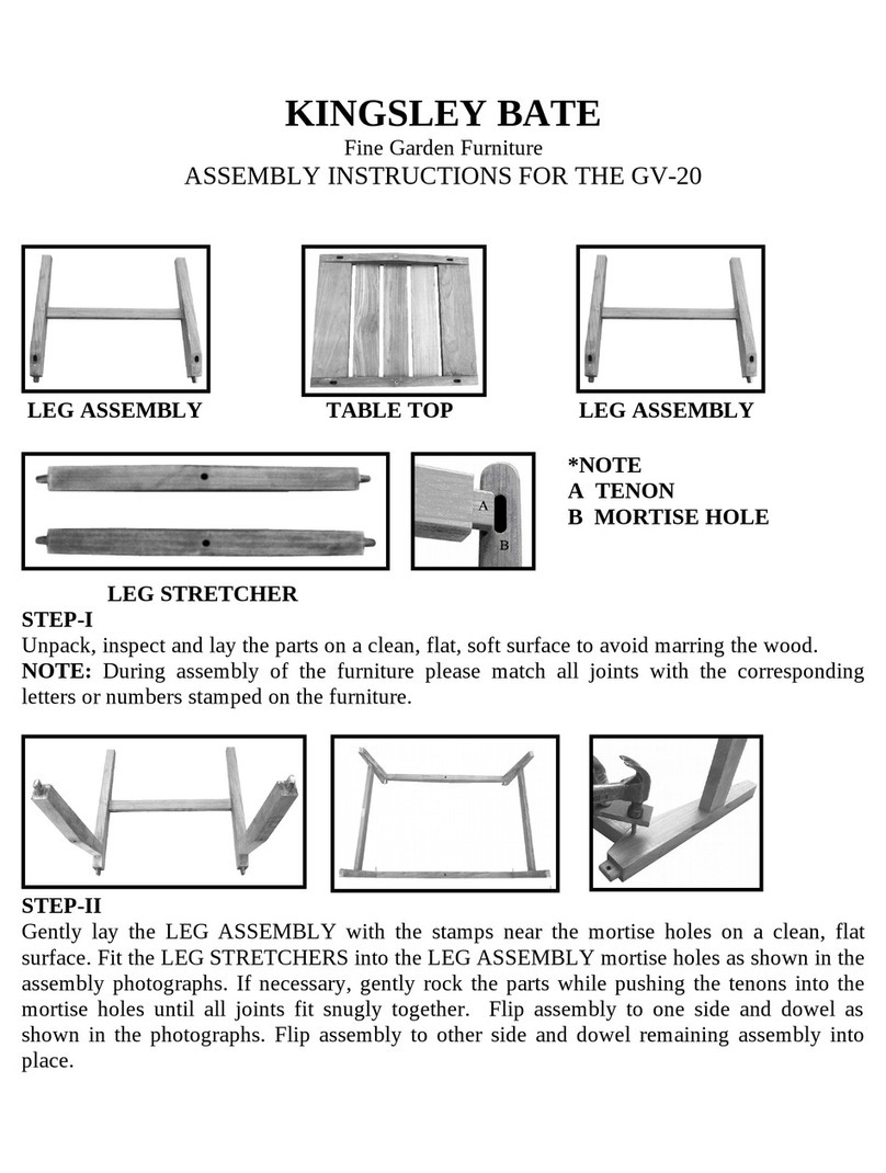 kingsley-bate GV-20 Assembly instructions