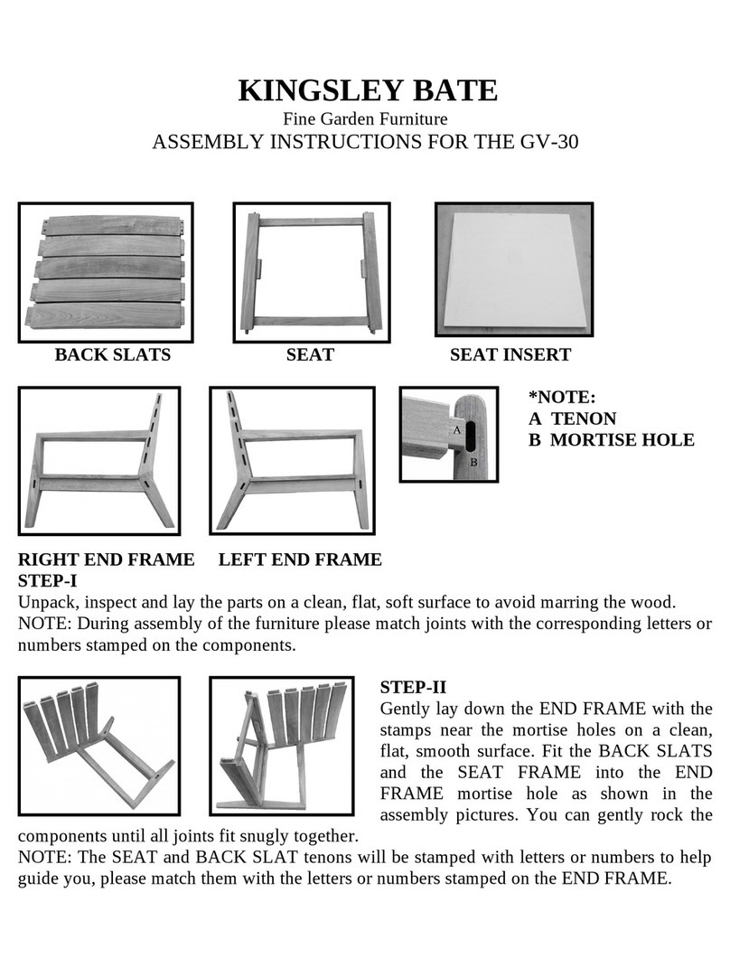 kingsley-bate GV-30 Assembly instructions