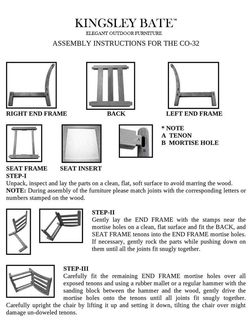kingsley-bate CO-32 Assembly instructions