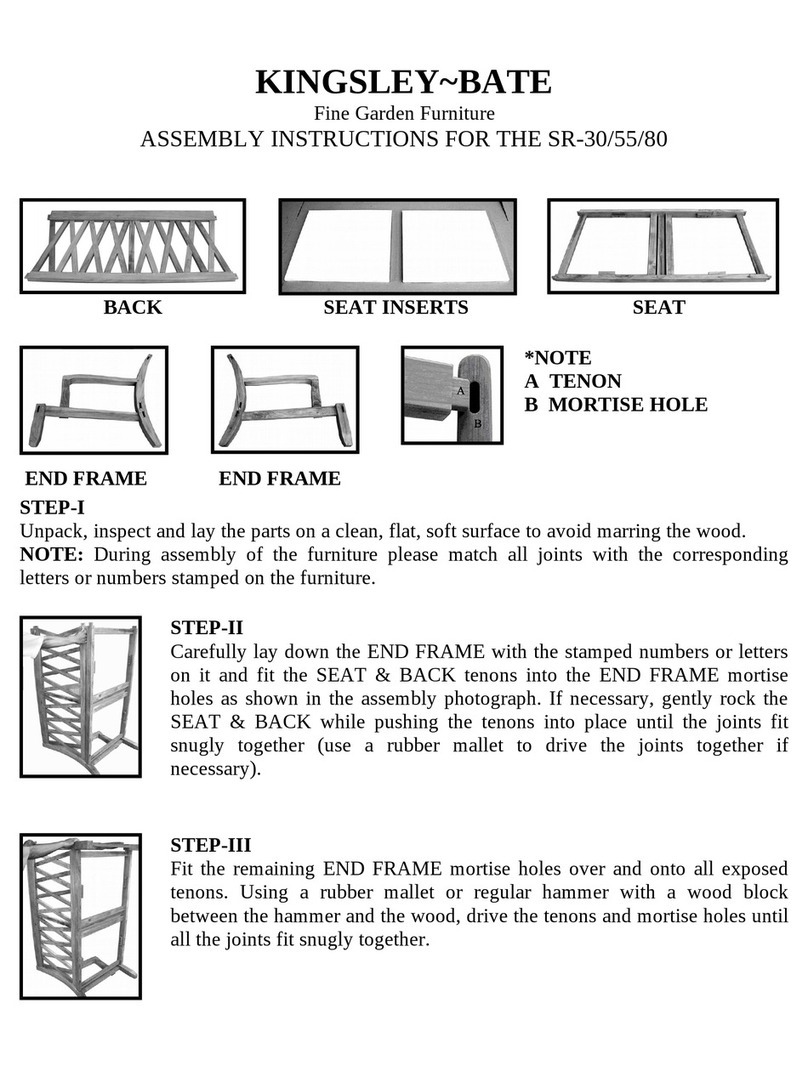 kingsley-bate SR-30 Assembly instructions kingsley-bate SR-30 Assembly instructions