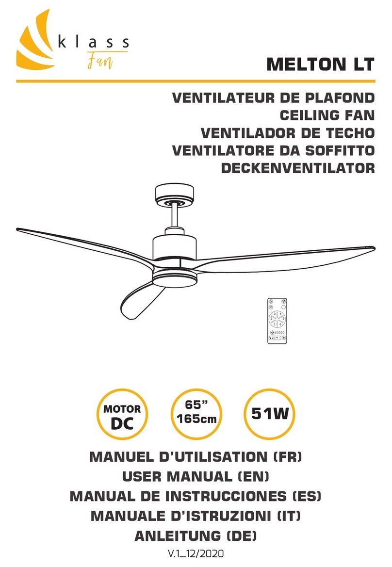 KLASS Fan MELTON LT user manual
