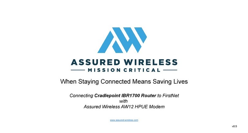 Assured Wireless AW12 HPUE User manual