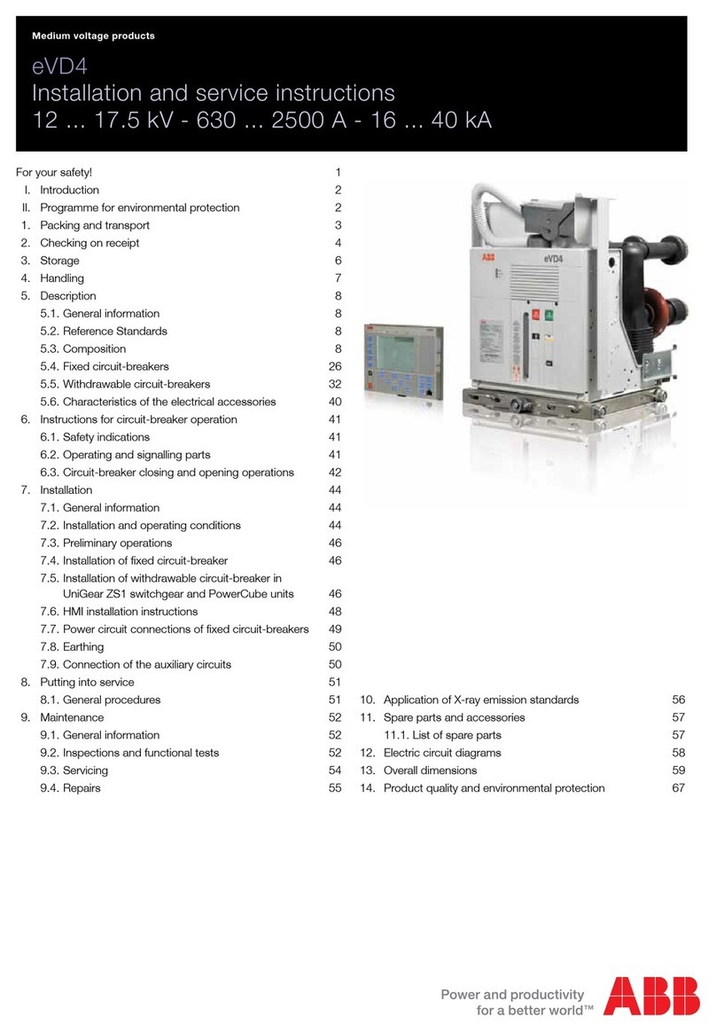ABB eVD4 Installation and service instructions