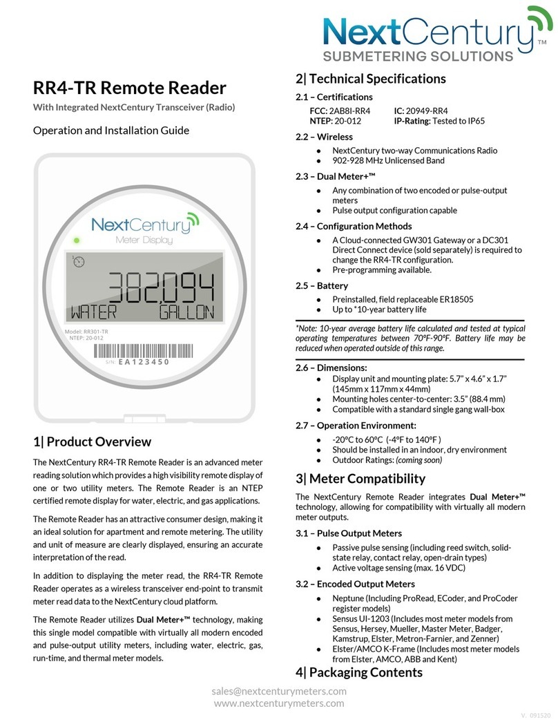 Next Century RR4-TR Quick start guide
