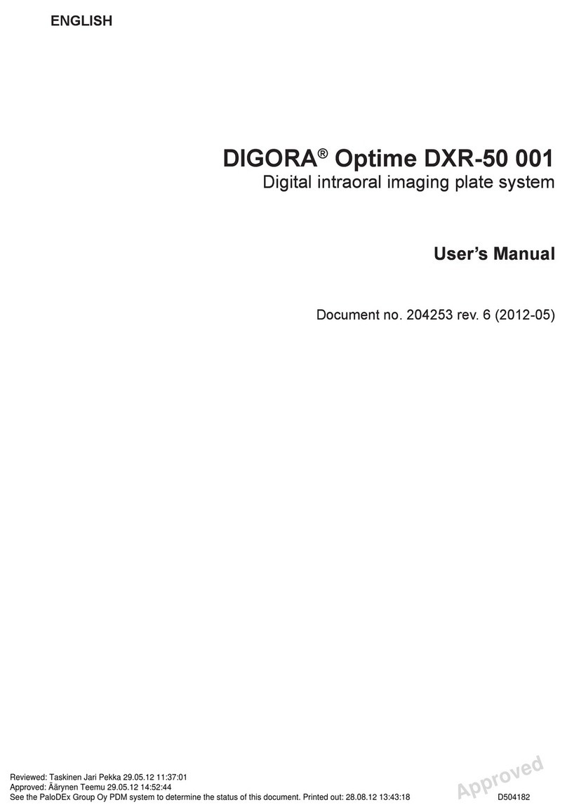 Soredex DIGORA Optime DXR-50 001 user manual