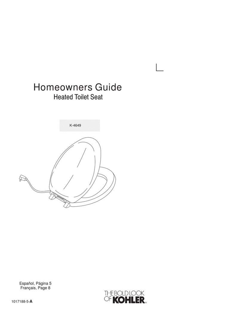 Kohler Heated French Curve K-4649 Assembly instructions Kohler Heated French Curve K-4649 Assembly instructions