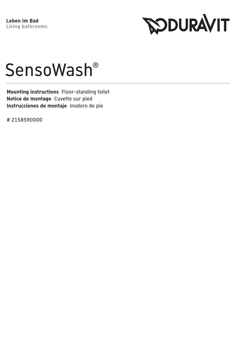 DURAVIT SensoWash 2158590000 User manual