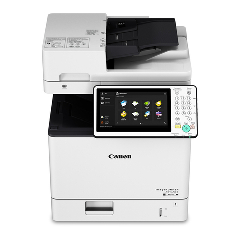 Canon imageRUNNER ADVANCE 715iFZ III Installation guide
