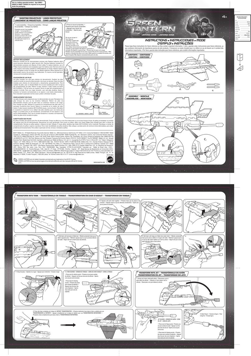Mattel GREEN LANTERN User manual