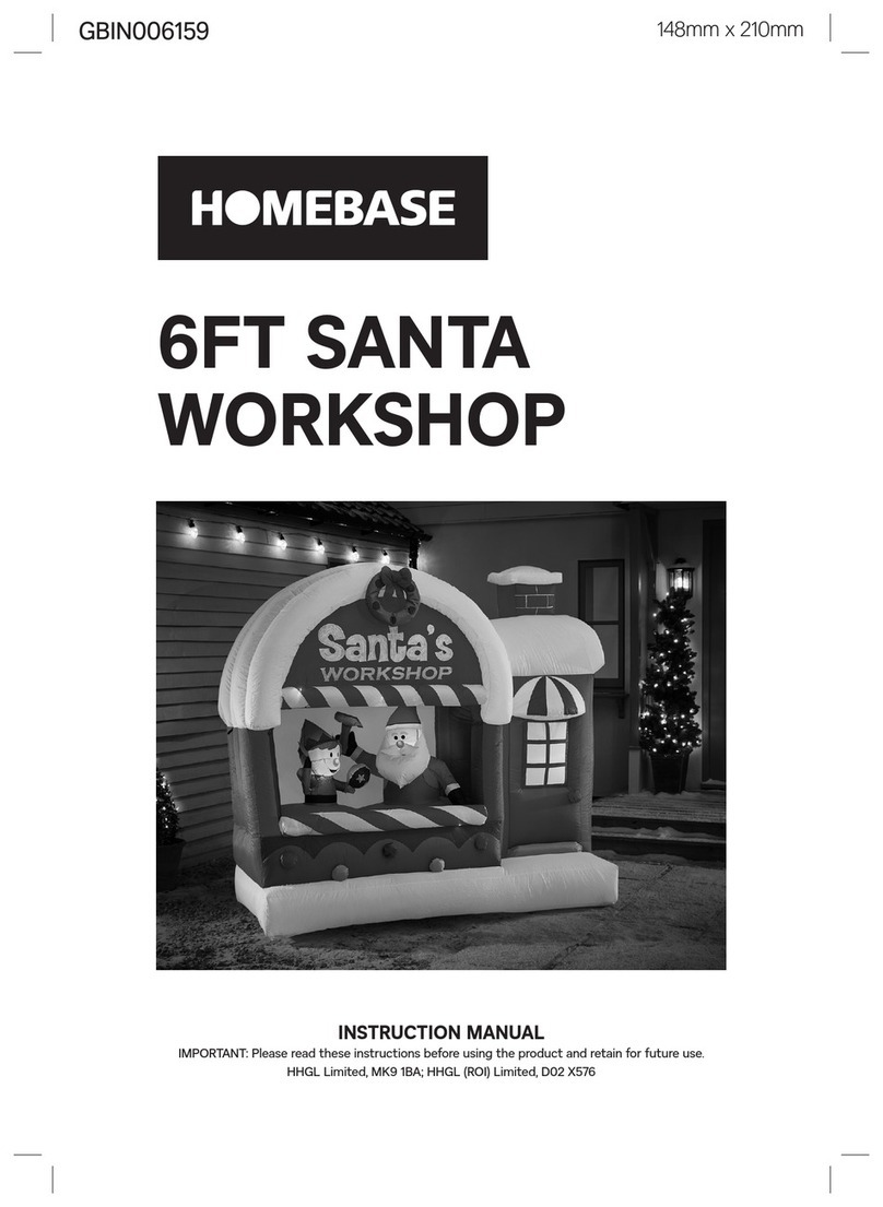 Homebase 6FT SANTA WORKSHOP instruction manual Homebase 6FT SANTA WORKSHOP instruction manual