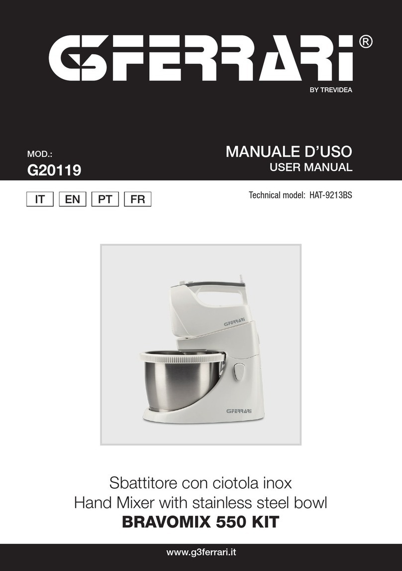 TREVIDEA G3 Ferrari BRAVOMIX 550 KIT User manual