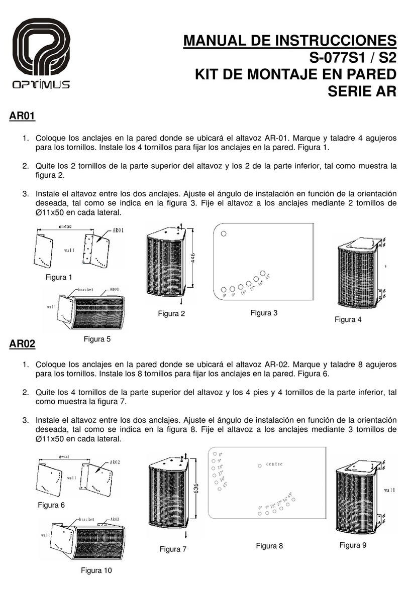Optimus AR Series User manual Optimus AR Series User manual